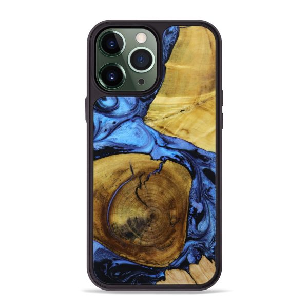 iPhone 13 Pro Max Wood+Resin Phone Case - Nadine (Mosaic, 643298) Online Hot Sale