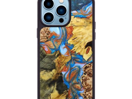 iPhone 14 Pro Max Wood+Resin Phone Case - Deloris (Mosaic, 638402) Online Hot Sale