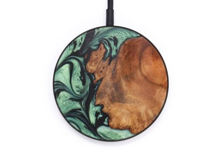 Circle Wood+Resin Wireless Charger - Felicity (Green, 637601) Online