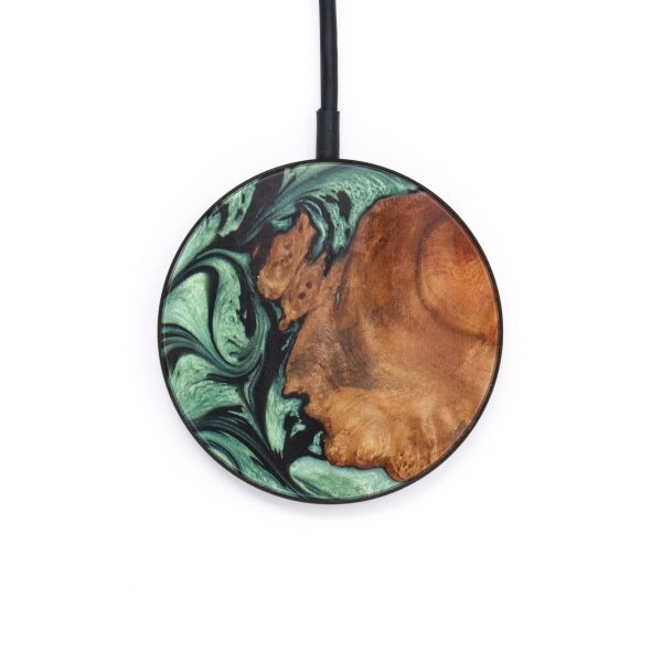 Circle Wood+Resin Wireless Charger - Felicity (Green, 637601) Online