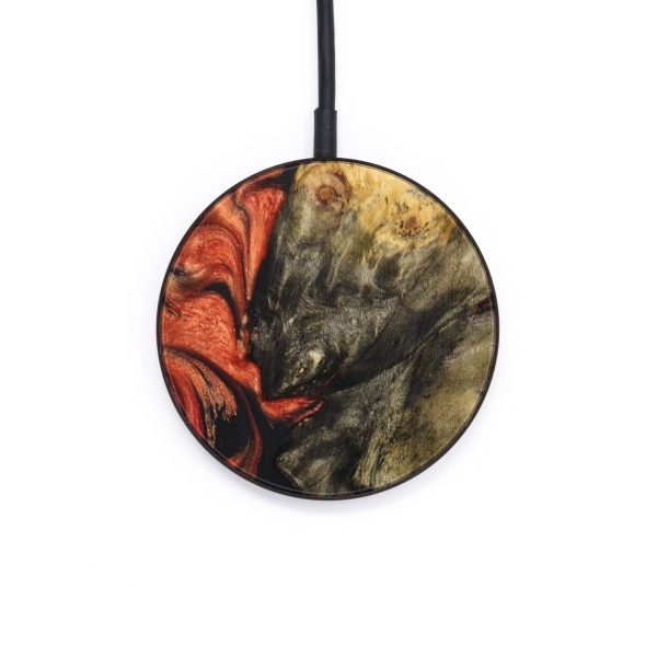 Circle Wood+Resin Wireless Charger - Nash (Red, 640575) Online Hot Sale