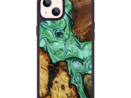 iPhone 14 Plus Wood+Resin Phone Case - Donnie (Mosaic, 643299) Supply