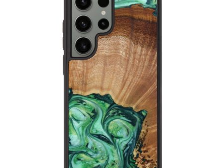 Galaxy S23 Ultra Burl Wood Phone Case - Bruce (Green, 643256) For Cheap