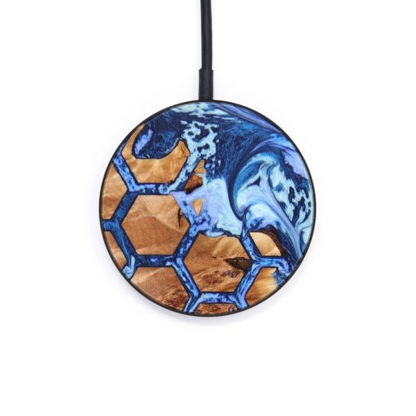 Circle Wood+Resin Wireless Charger - Maxwell (Pattern, 640697) Hot on Sale