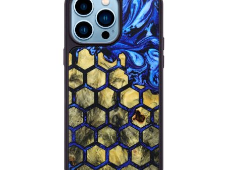 iPhone 14 Pro Max Wood+Resin Phone Case - Collins (Pattern, 640738) Cheap