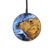 Circle Wood+Resin Wireless Charger - Tabitha (Blue, 640114) For Discount