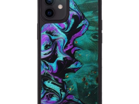 iPhone 12 Wood+Resin Phone Case - Anaya (Purple, 642105) Online Sale