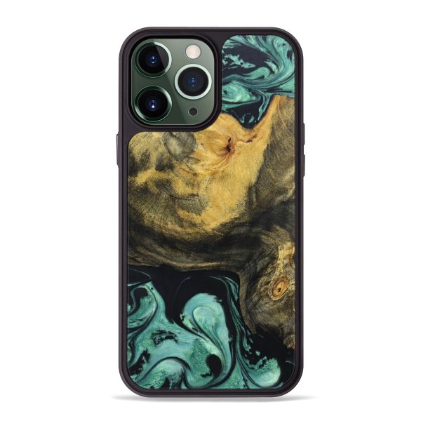 iPhone 13 Pro Max Wood+Resin Phone Case - Anahi (Galaxy, 637992) Online now