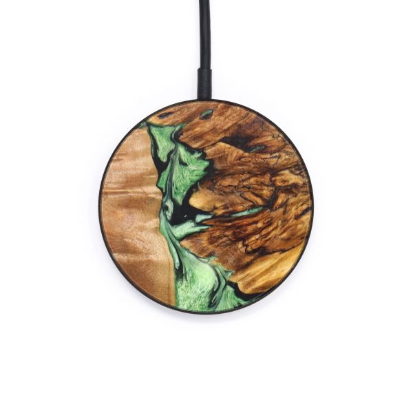 Circle Wood+Resin Wireless Charger - Pedro (Mosaic, 640570) Online Sale