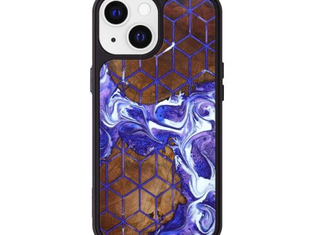 iPhone 13 Wood+Resin Phone Case - Sheena (Pattern, 640743) For Cheap