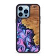 iPhone 14 Pro Max Wood+Resin Phone Case - Wanda (Purple, 639535) Online now