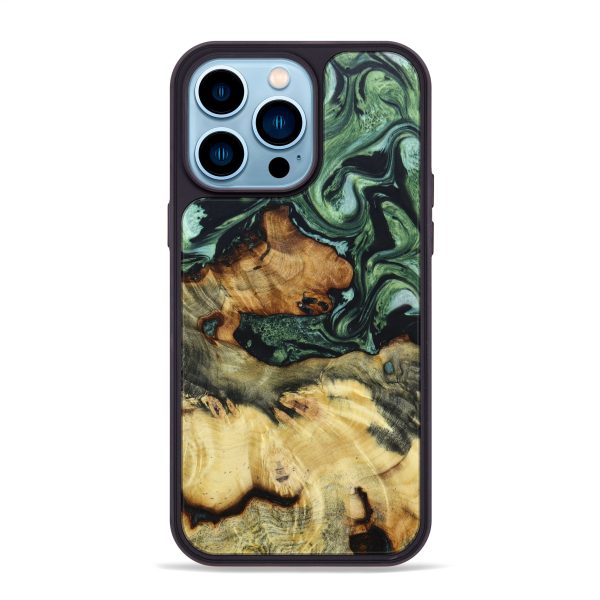 iPhone 14 Pro Max Wood+Resin Phone Case - Kairo (Galaxy, 637762) Sale