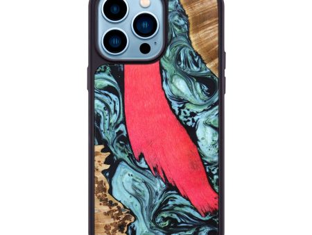 iPhone 14 Pro Max Wood+Resin Phone Case - Albert (Mosaic, 638680) Discount