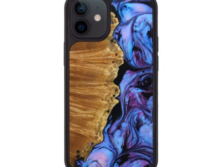 iPhone 12 mini Wood+Resin Phone Case - Colton (Purple, 643381) Cheap