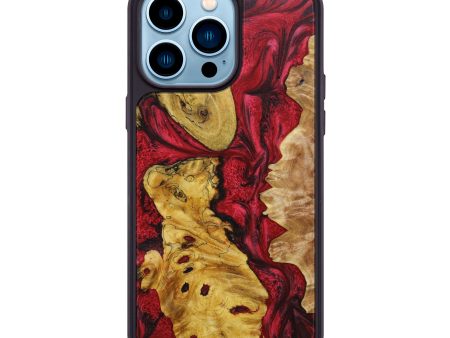 iPhone 14 Pro Max Wood+Resin Phone Case - Yvonne (Mosaic, 639096) Fashion