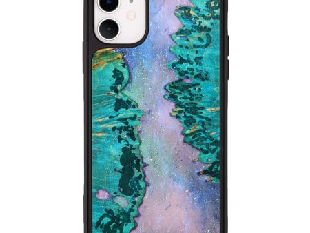 iPhone 11 Wood+Resin Phone Case - Luella (Galaxy, 639149) on Sale