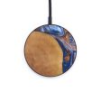 Circle Wood+Resin Wireless Charger - Darin (Teal & Gold, 640155) on Sale