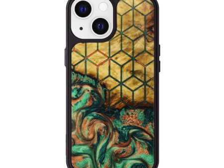 iPhone 13 Wood+Resin Phone Case - Kason (Pattern, 642066) For Cheap