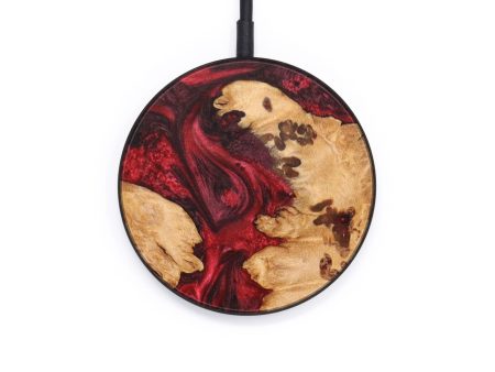 Circle Wood+Resin Wireless Charger - Landon (Mosaic, 640574) Online now