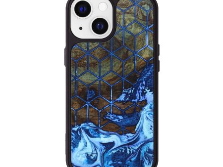 iPhone 13 Wood+Resin Phone Case - Evangeline (Pattern, 639814) For Sale