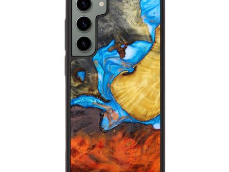 Galaxy S23 Plus Wood+Resin Phone Case - Malachi (Mosaic, 639217) For Discount