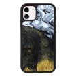 iPhone 11 Wood+Resin Phone Case - Bart (Black & White, 642140) on Sale