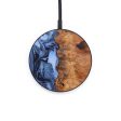 Circle Wood+Resin Wireless Charger - Yahir (Blue, 640158) Hot on Sale