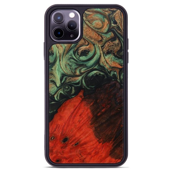 iPhone 11 Pro Max Wood+Resin Phone Case - Myles (Artist Pick, 641408) For Sale