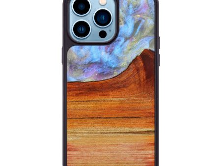 iPhone 14 Pro Max Wood+Resin Phone Case - Lonnie (Galaxy, 638301) Supply