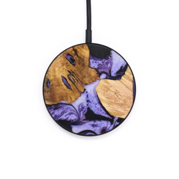 Circle Wood+Resin Wireless Charger - Leah (Mosaic, 640524) Discount