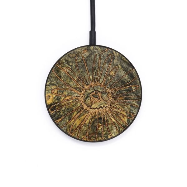 Circle Wood+Resin Wireless Charger - Heath (Spring, 640389) Supply