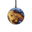 Circle Wood+Resin Wireless Charger - Savanna (Blue, 640111) Cheap