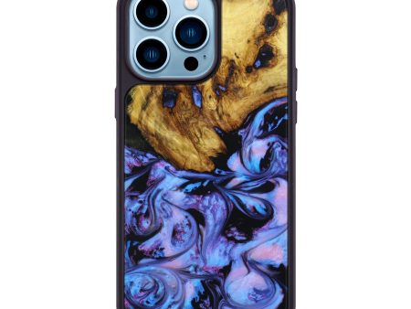 iPhone 14 Pro Max Wood+Resin Phone Case - Jonas (Purple, 643393) Online now