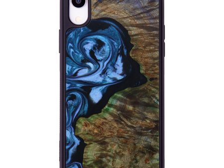 iPhone Xr Wood+Resin Phone Case - Clay (Blue, 641392) For Cheap