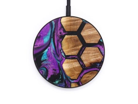 Circle Wood+Resin Wireless Charger - Sean (Pattern, 637883) Hot on Sale