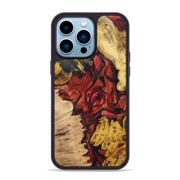 iPhone 14 Pro Max Wood+Resin Phone Case - Atlas (Mosaic, 638400) Cheap