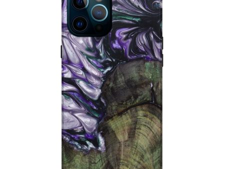 iPhone 12 Pro Max Wood+Resin Live Edge Phone Case - Catina (Purple, 641033) Online now