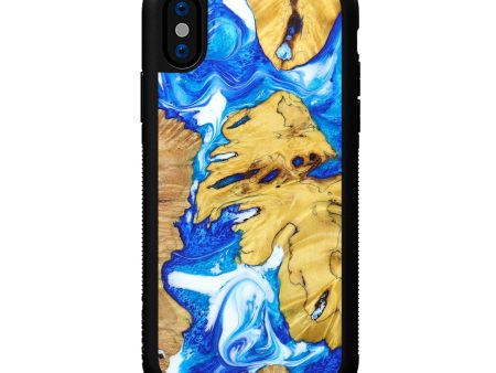 iPhone Xs Wood+Resin Phone Case - Bertha (Mosaic, 638070) Discount