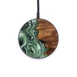 Circle Wood+Resin Wireless Charger - Braylon (Green, 640706) Cheap