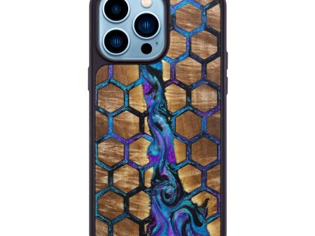 iPhone 14 Pro Max Wood+Resin Phone Case - Harmony (Pattern, 638090) Hot on Sale