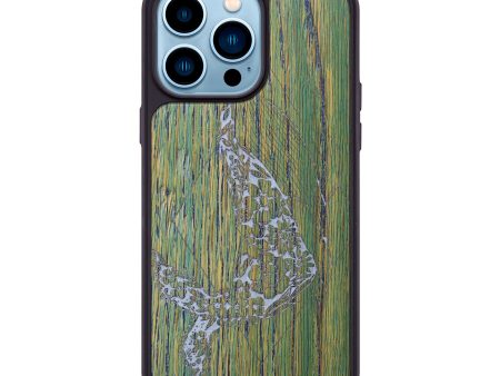 iPhone 14 Pro Max Wood+Resin Phone Case - London (Spring, 640211) Fashion