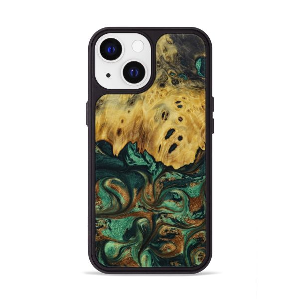 iPhone 13 Burl Wood Phone Case - Johnnie (Green, 643261) Supply