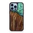 iPhone 14 Pro Max Burl Wood Phone Case - Solomon (Green, 643254) For Cheap