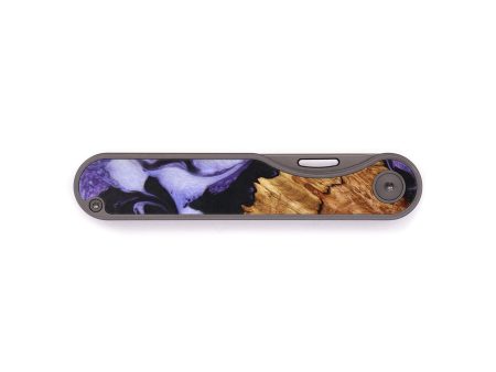 Minimalist Wood+Resin Pocket Knife - Chandler (Purple, 640317) Fashion