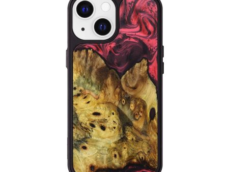 iPhone 13 Wood+Resin Phone Case - Brynlee (Red, 640963) Online Sale