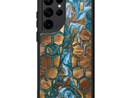 Galaxy S22 Ultra Wood+Resin Phone Case - Arlene (Pattern, 640749) Fashion