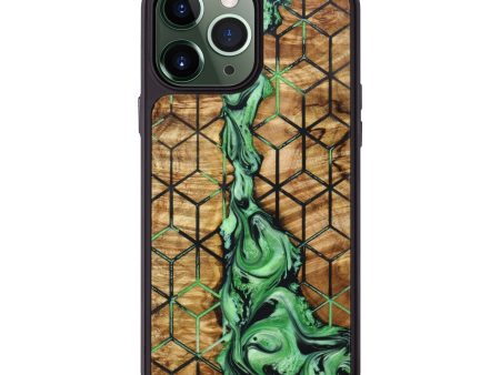 iPhone 13 Pro Max Wood+Resin Phone Case - Ember (Pattern, 640737) For Discount