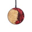 Circle Wood+Resin Wireless Charger - King (Red, 640139) For Cheap