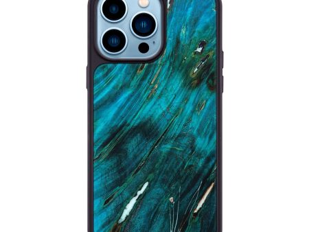 iPhone 14 Pro Max Wood+Resin Phone Case - Elena (Artist Pick, 639957) For Cheap