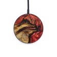 Circle Wood+Resin Wireless Charger - Shelly (Red, 640143) Hot on Sale